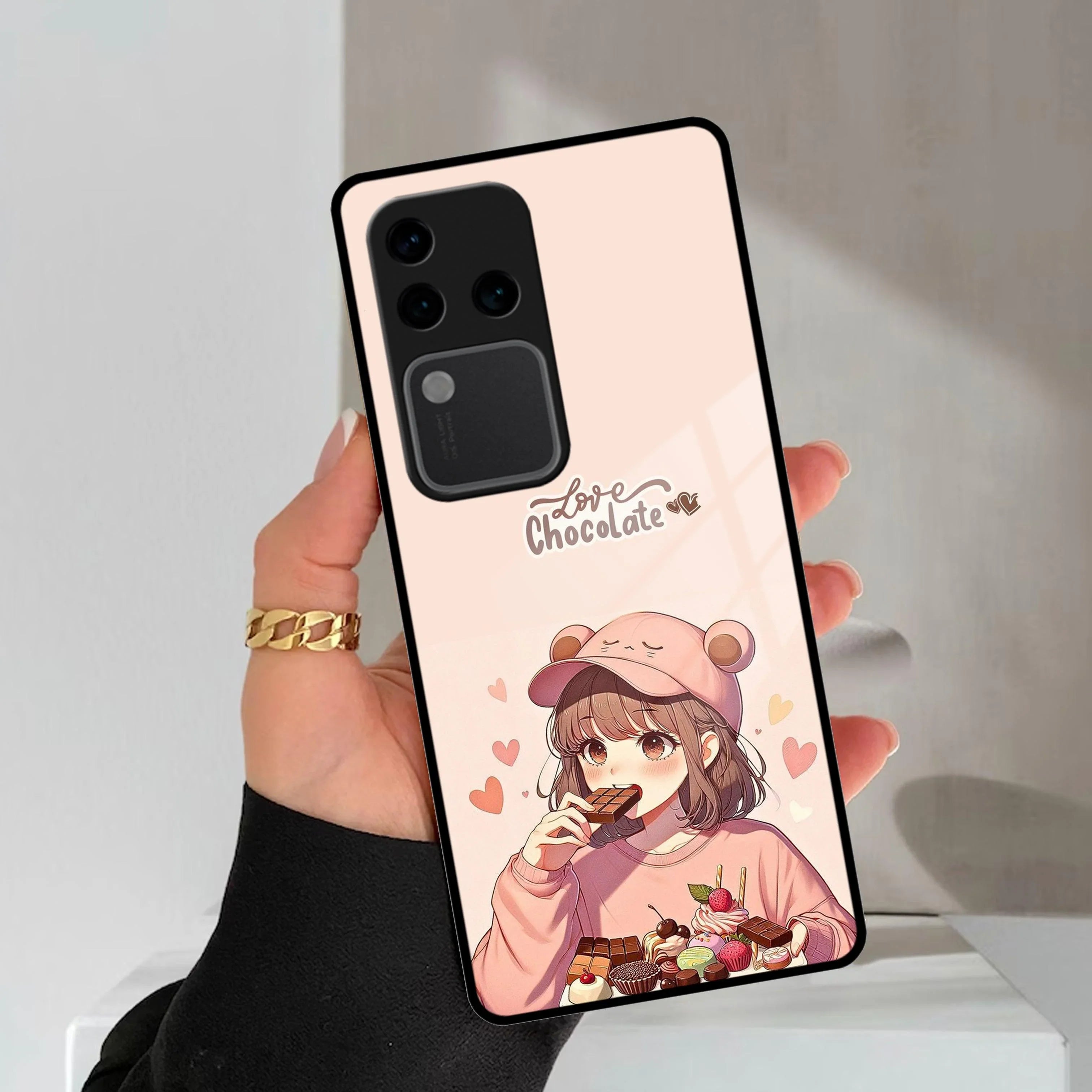 Dessert Dream Glass Case Cover For Vivo - ShopOnCliQ