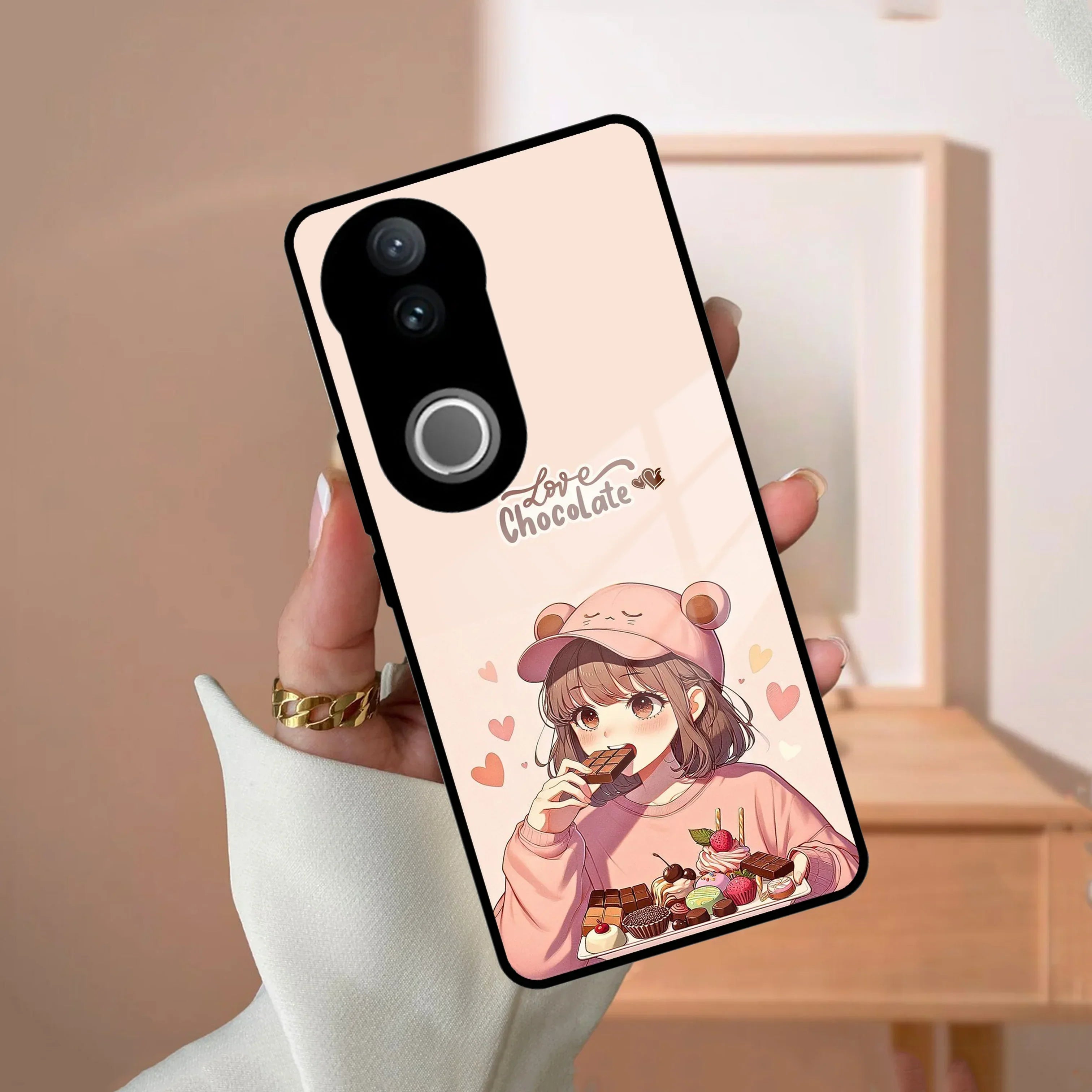 Dessert Dream Glass Case Cover For Vivo - ShopOnCliQ