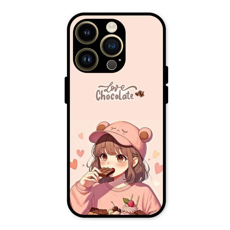 dessert dream glossy metal case cover for iPhone 14 Pro