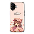 dessert dream glossy metal case cover for iPhone 16 Plus
