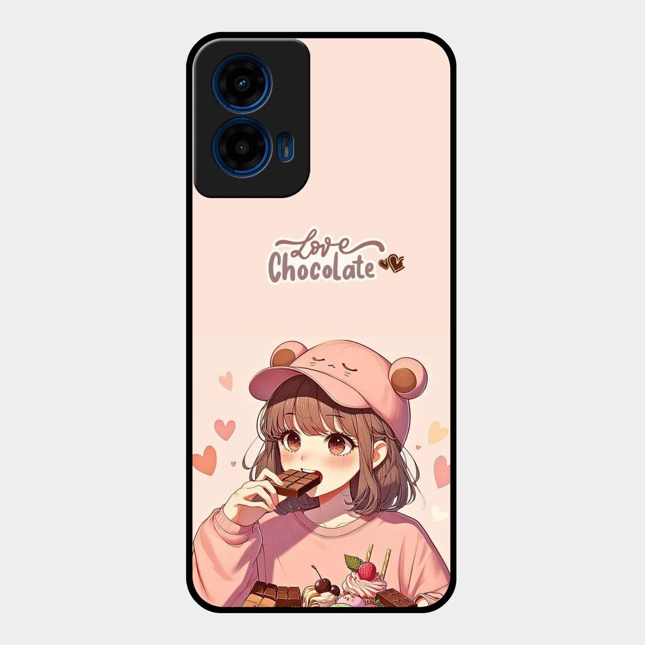 dessert dream glossy metal case cover for Motorola G45 5G