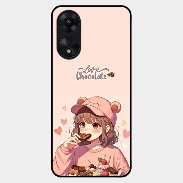 dessert dream glossy metal case cover for Oppo A78 5G