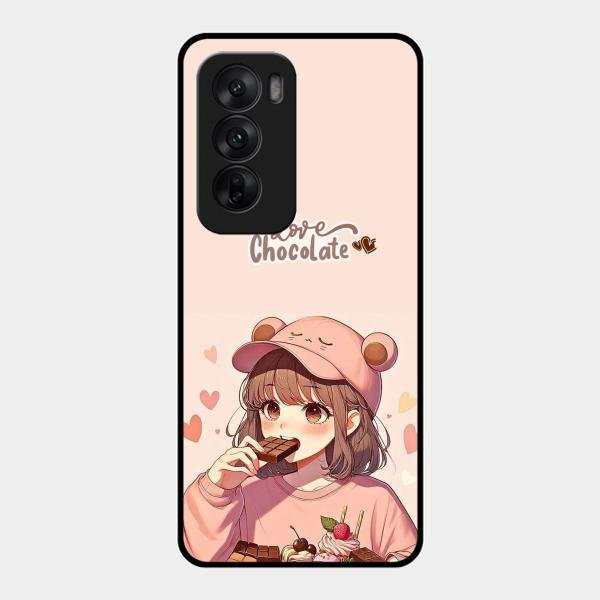 dessert dream glossy metal case cover for Oppo Reno 12 5G