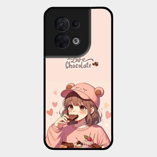 dessert dream glossy metal case cover for Oppo Reno 8 5G