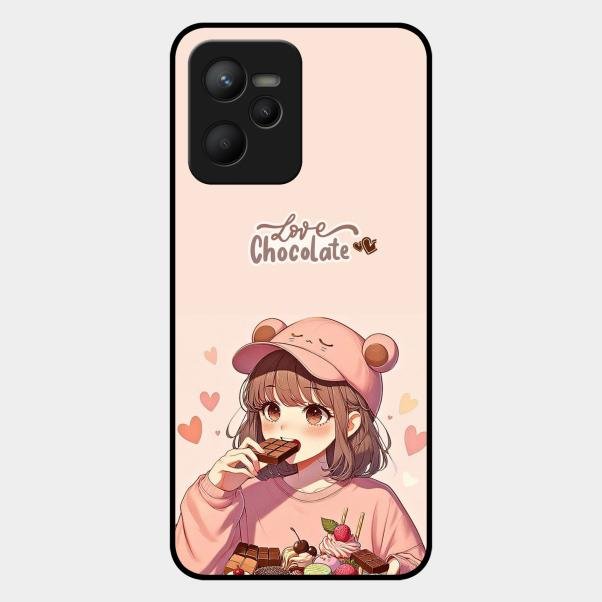 dessert dream glossy metal case cover for Realme C35