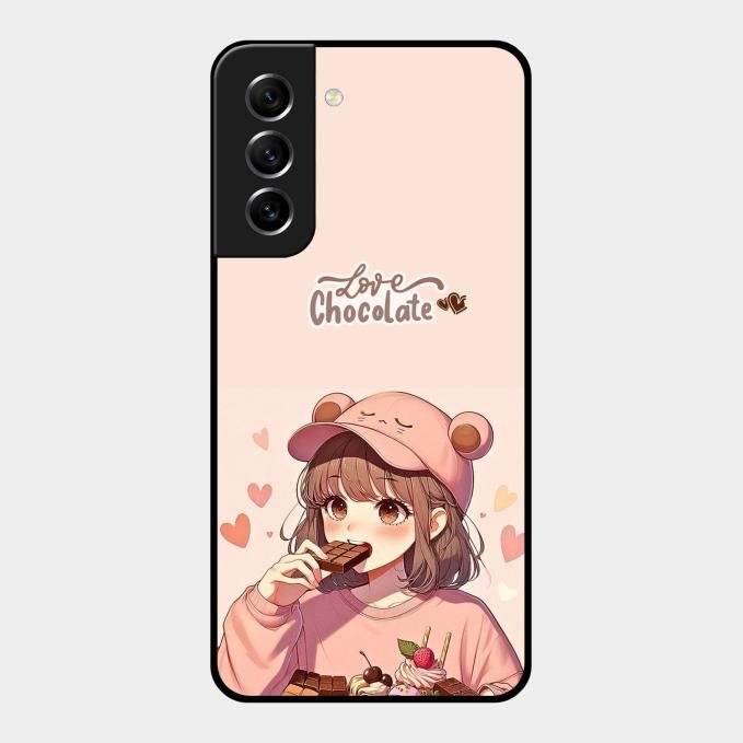 dessert dream glossy metal case cover for Samsung Galaxy S21 Fe 5G