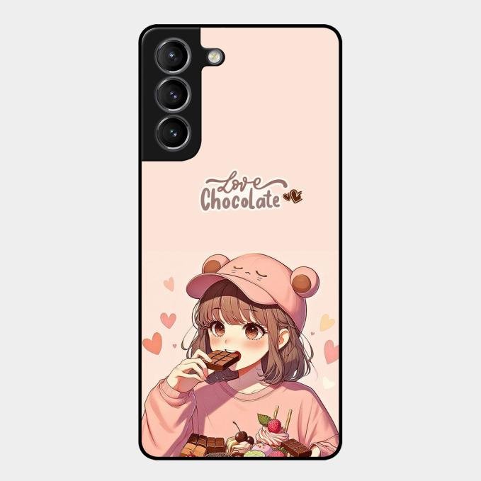 dessert dream glossy metal case cover for Samsung Galaxy S21