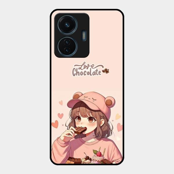dessert dream glossy metal case cover for Vivo T1 44W 4G