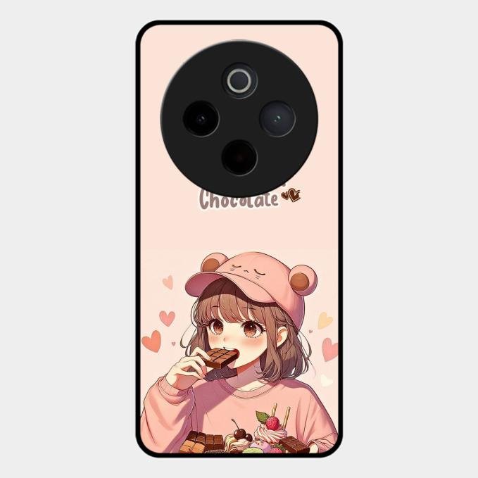 dessert dream glossy metal case cover for Vivo T4 5G