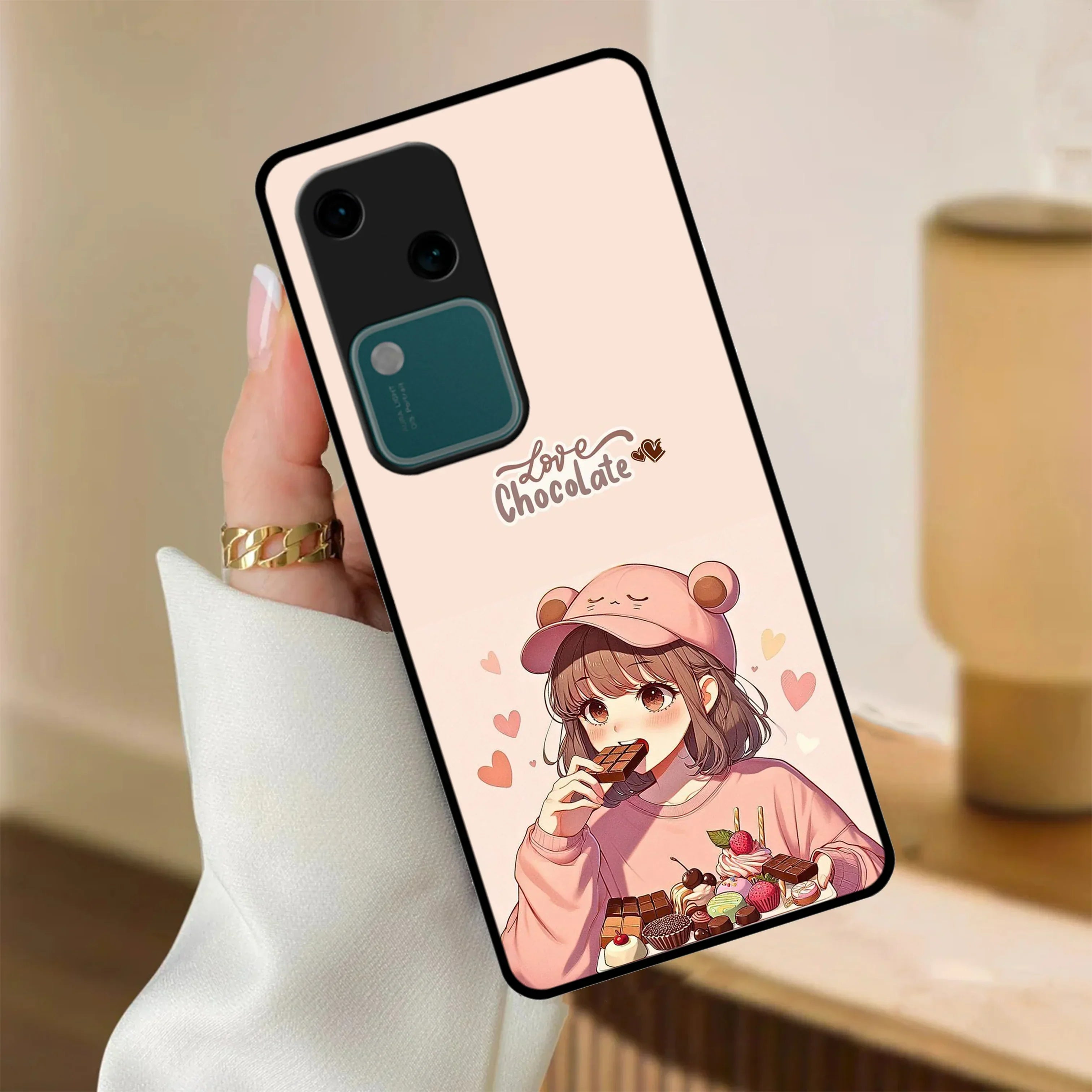 Dessert Dream Glossy Metal Case Cover For Vivo - ShopOnCliQ