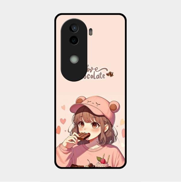 dessert dream glossy metal case cover for Vivo V40E 5G