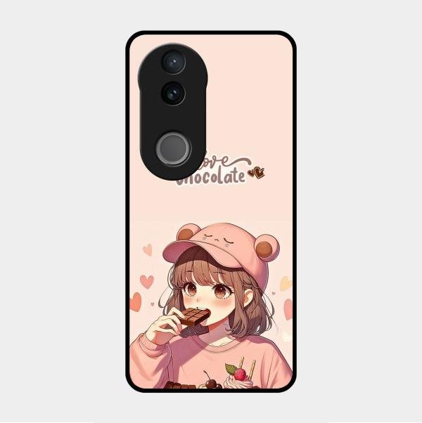 dessert dream glossy metal case cover for Vivo V50E 5G