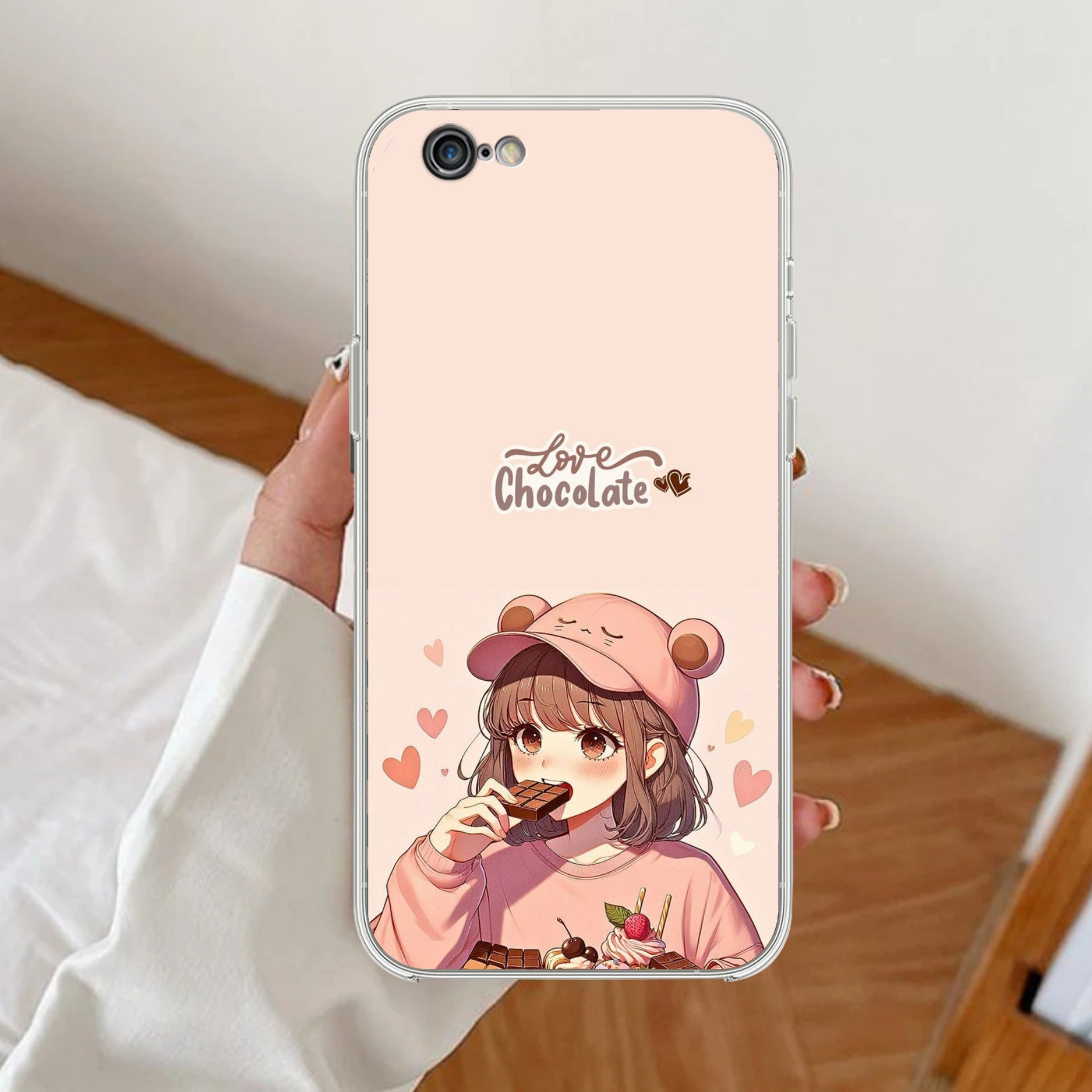 Dessert Dream Transparent Silicon Case For iPhone