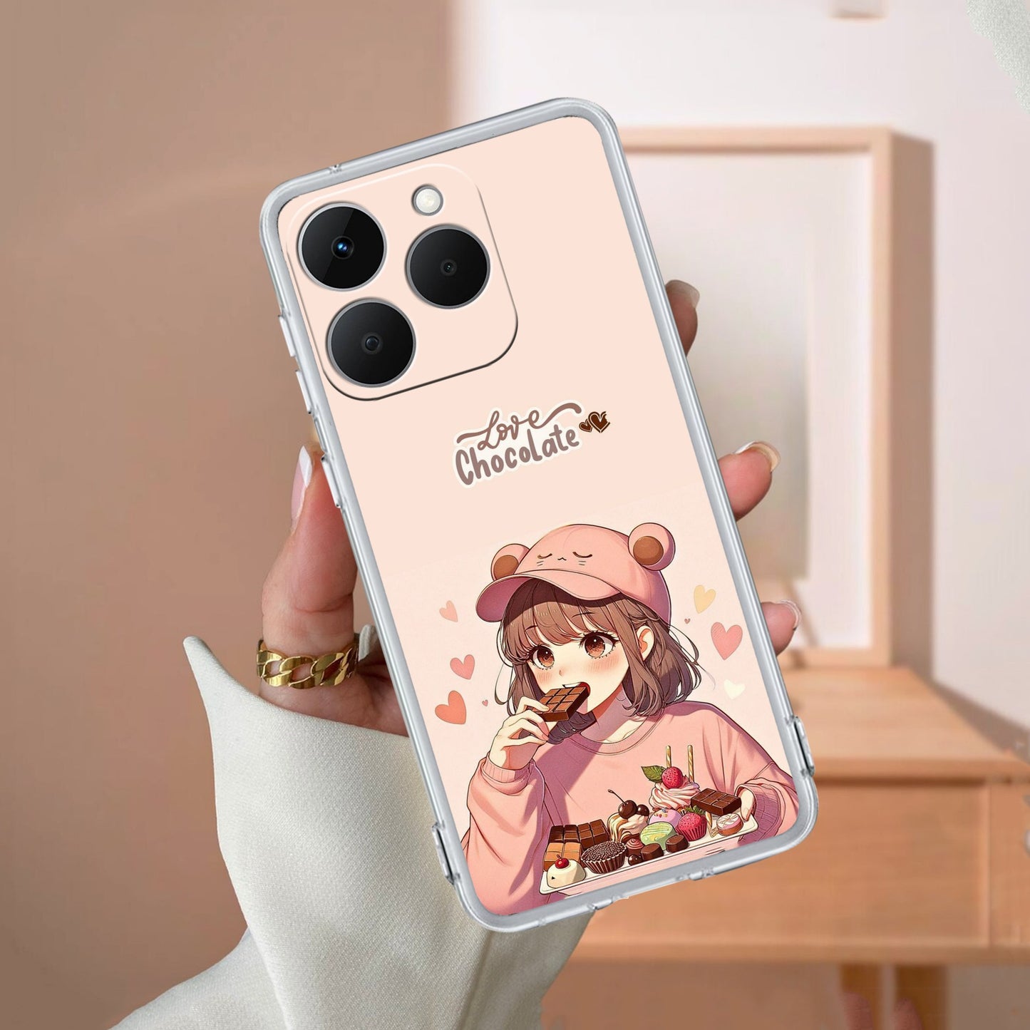 Dessert Dream Transparent Silicon Case For Realme/Narzo