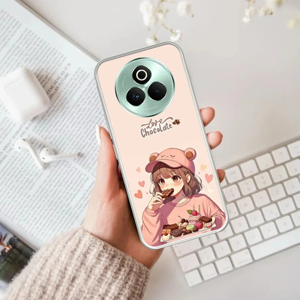 Dessert Dream Transparent Silicon Case For Realme P3 Pro 5G