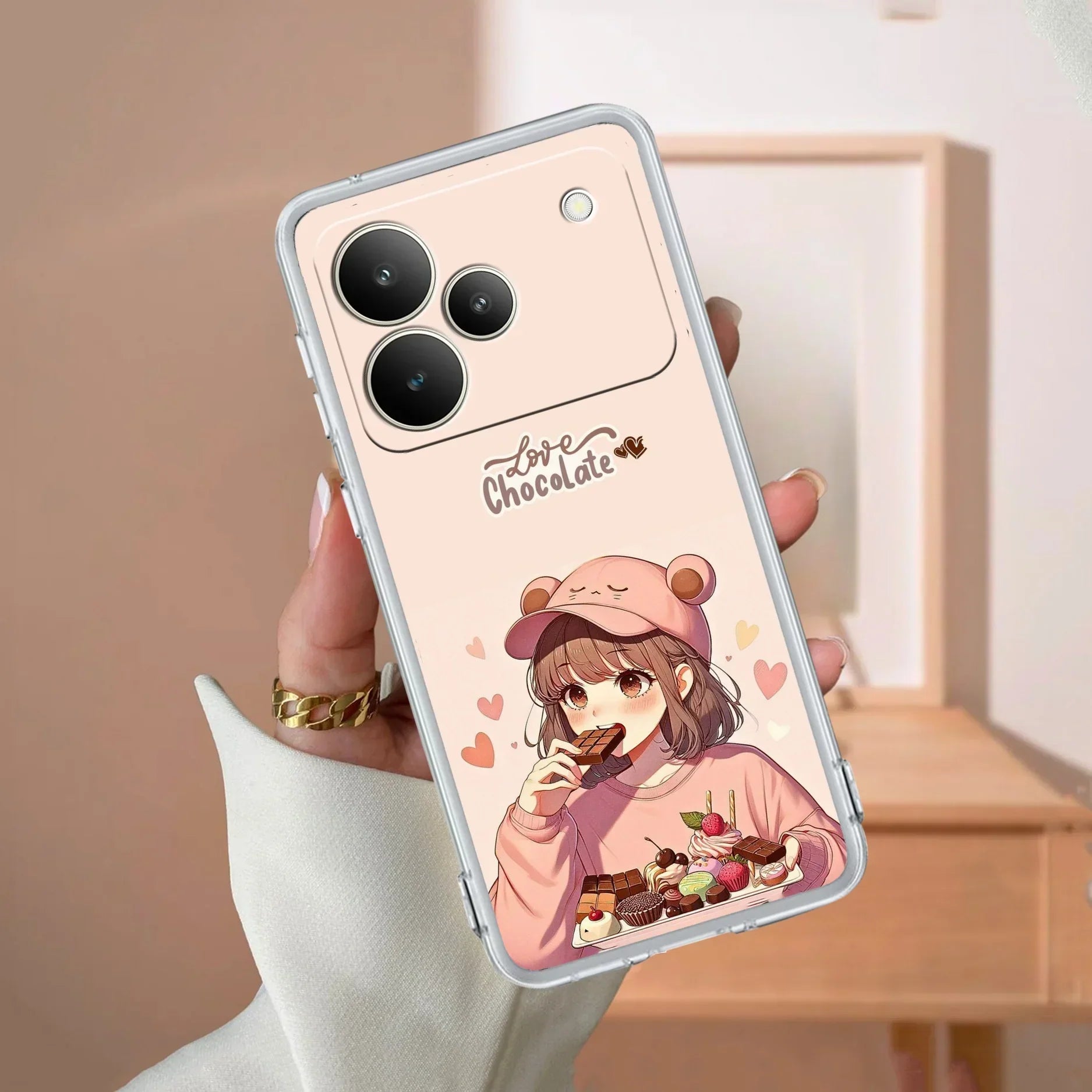 Dessert Dream Transparent Silicon Case For Realme P3 Pro 5G