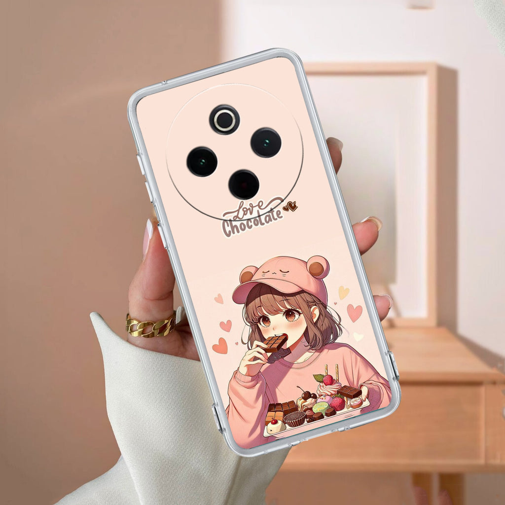 Dessert Dream Transparent Silicon Case For Vivo V30e 5G