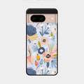 Dewy Flower Mix Glass Case Cover For Google Pixel 8 5G