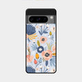 Dewy Flower Mix Glass Case Cover For Google Pixel 8 Pro 5G