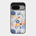 Dewy Flower Mix Glass Case Cover For Google Pixel 9 5G