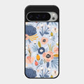 Dewy Flower Mix Glass Case Cover For Google Pixel 9 Pro Xl