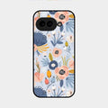 Dewy Flower Mix Glass Case Cover For Google Pixel 9A 5G