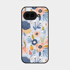 Dewy Flower Mix Glass Case Cover For Google Pixel 9A 5G
