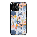 Dewy Flower Mix Glass Case Cover For iPhone 13 Pro