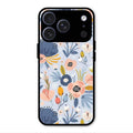 Dewy Flower Mix Glass Case Cover For iPhone 17 Pro Max
