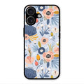 Dewy Flower Mix Glass Case Cover For iPhone 17