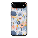 Dewy Flower Mix Glass Case Cover For iPhone Air