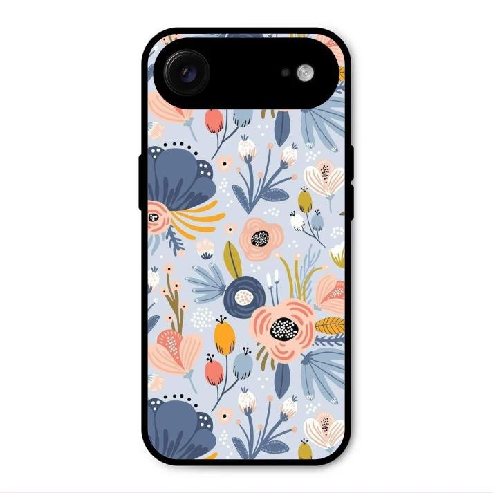 Dewy Flower Mix Glass Case Cover For iPhone Air