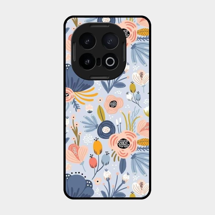 Dewy Flower Mix Glass Case Cover For Iqoo 13 5G