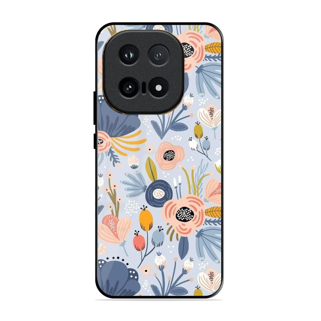 Dewy Flower Mix Glass Case Cover For iQOO 15 5G