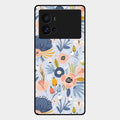 Dewy Flower Mix Glass Case Cover For Iqoo 9 Pro 5G