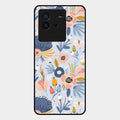 Dewy Flower Mix Glass Case Cover For Iqoo Neo 6 5G