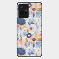 Dewy Flower Mix Glass Case Cover For Iqoo Z6 5G