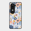 Dewy Flower Mix Glass Case Cover For Iqoo Z9S 5G