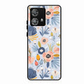 Dewy Flower Mix Glass Case Cover For Motorola Edge 40 5G
