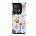 Dewy Flower Mix Glass Case Cover For Motorola Edge 50 Pro