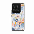 Dewy Flower Mix Glass Case Cover For Motorola Edge 60 5G
