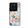 Dewy Flower Mix Glass Case Cover For Motorola Edge 60 Pro 5G