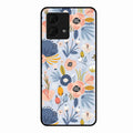 Dewy Flower Mix Glass Case Cover For Motorola g84 5G