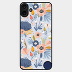 Dewy Flower Mix Glass Case Cover For Nothing Cmf Phone 1