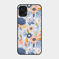 Dewy Flower Mix Glass Case Cover For Nothing Phone 1