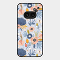 Dewy Flower Mix Glass Case Cover For Nothing Phone 2A 5G