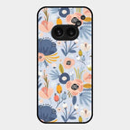 Dewy Flower Mix Glass Case Cover For Nothing Phone 2A 5G