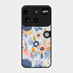 Dewy Flower Mix Glass Case Cover For Nothing Phone 3 5G