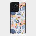 Dewy Flower Mix Glass Case Cover For Oneplus 10R 5G