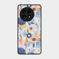 Dewy Flower Mix Glass Case Cover For Oneplus 13R 5G